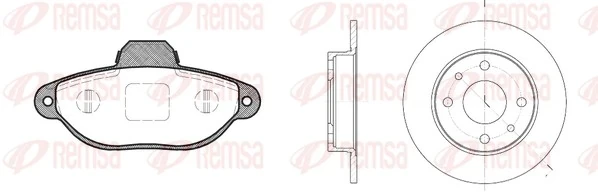 Disco do freio dianteiro para Fiat Punto (176C)