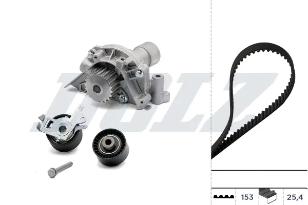 Correia do mecanismo de distribuição de gás, kit KD056 Dolz