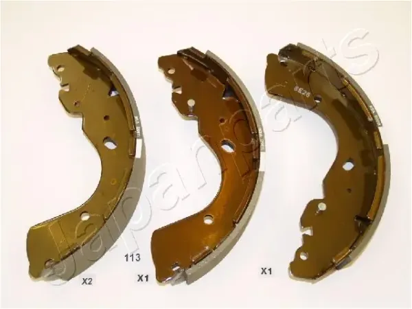 Sapatas do freio traseiras de tambor GF113AF Japan Parts