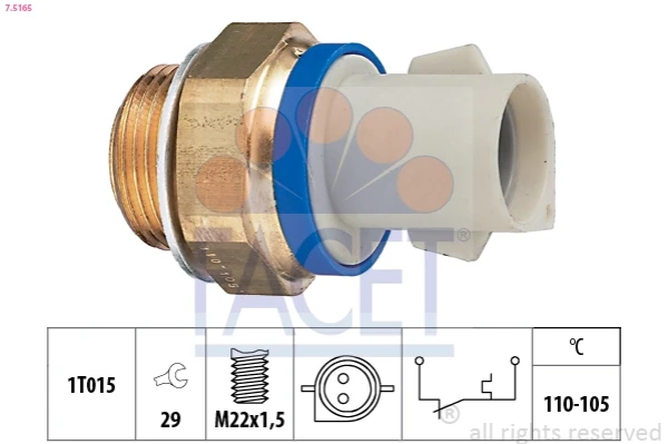 1090200 Ford sensor de temperatura do fluido de esfriamento (de ativação de ventilador do radiador)