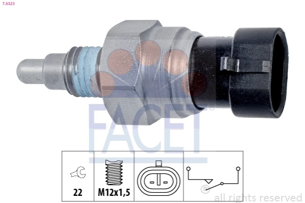 Sensor de ativação das luzes de marcha à ré para Opel Astra 