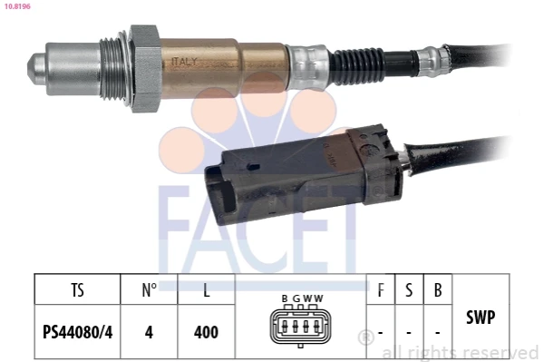 Sonda lambda, sensor de oxigênio para Citroen C3 (2R, 2C)