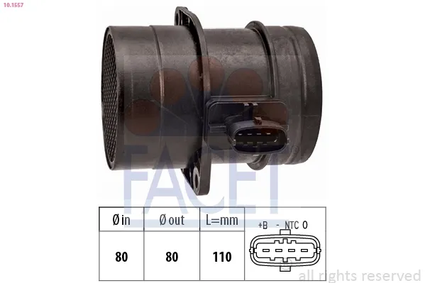 Sensor de fluxo (consumo) de ar, medidor de consumo M.A.F. - (Mass Airflow) Alfa Romeo Giulia 952