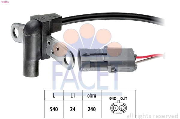Sensor de posição (de revoluções) de cambota para Renault Espace (J11)
