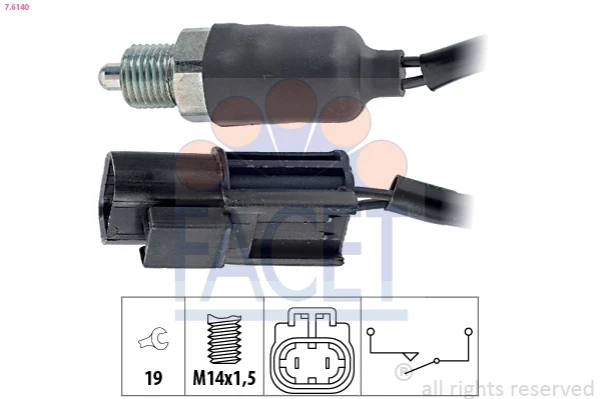 76140 Facet sensor de ativação das luzes de marcha à ré