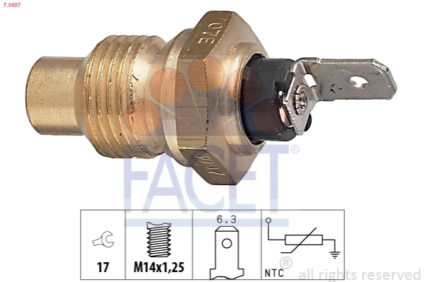 Sensor de temperatura do fluido de esfriamento para Peugeot 505 (551A)