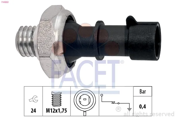 Sensor de pressão de óleo Opel Corsa E