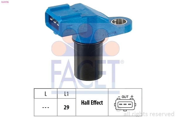 Sensor de posição da árvore distribuidora para Peugeot 605 (6B)