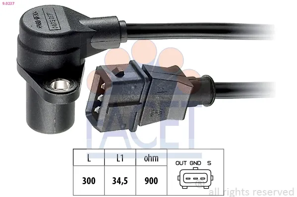 Sensor de posição (de revoluções) de cambota 6238101 General Motors