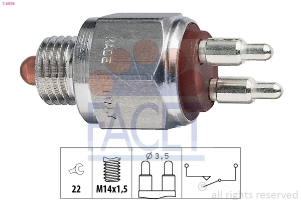 Sensor de ativação das luzes de marcha à ré para Volvo XC70 (SZ, LZ)