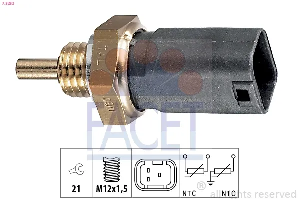 Sensor de temperatura do fluido de esfriamento Renault LOGAN I sedan (LS) (2004 - 2025) preço, a partir de