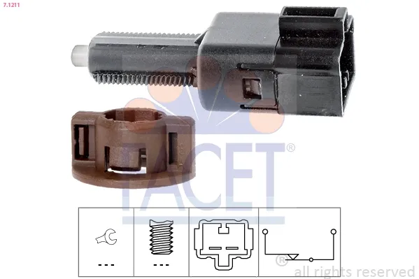 Sensor de ativação do sinal de parada 71211 Facet