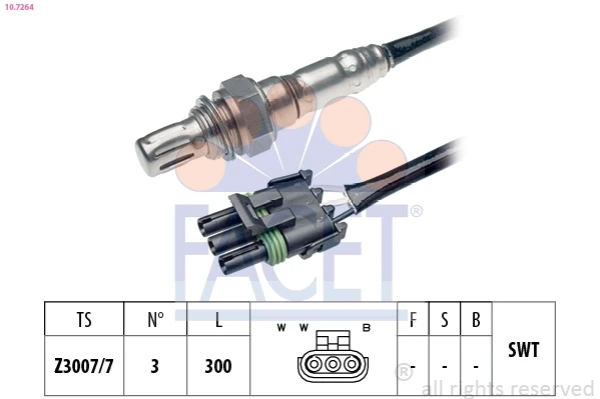 Sonda lambda, sensor de oxigênio para Renault Clio (S57)