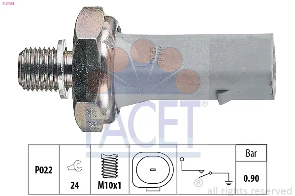 Sensor de pressão de óleo 70134 Facet