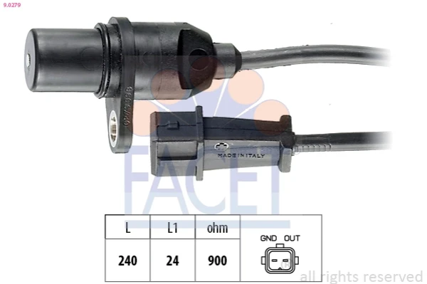 Sensor de posição (de revoluções) de cambota para Hyundai Accent 