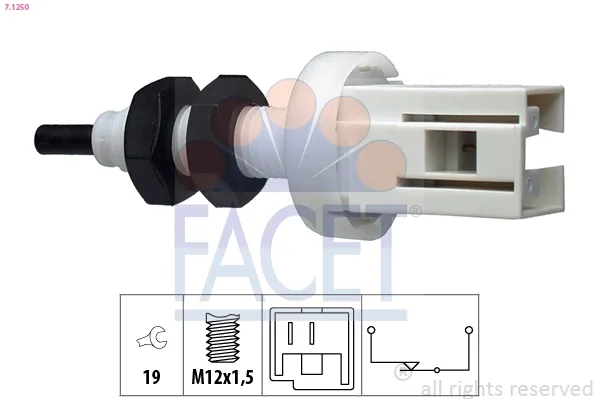 Sensor de ativação do sinal de parada 71250 Facet