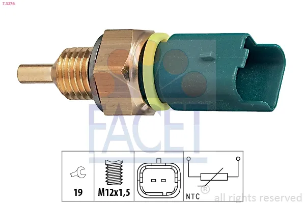Sensor de temperatura do fluido de esfriamento Fiat Fiorino 225