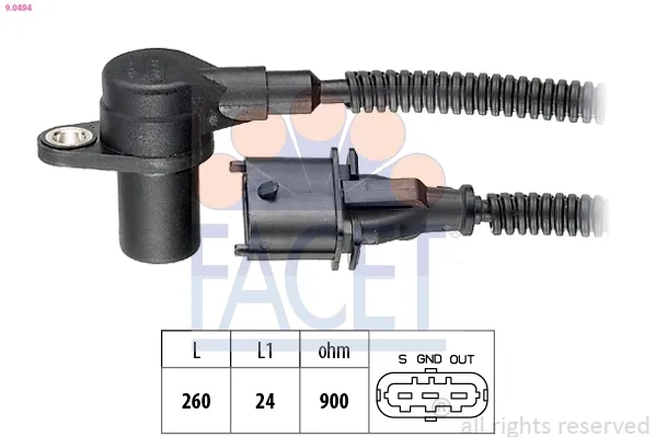 Sensor de posição (de revoluções) de cambota Hyundai H-1 STAREX Starex
