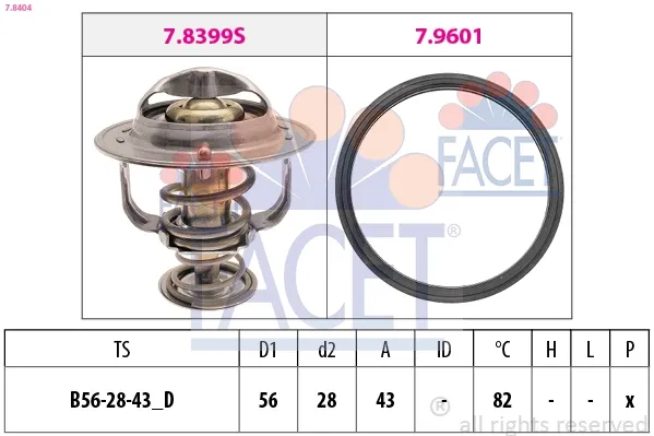Termostato para Toyota Corolla  E12