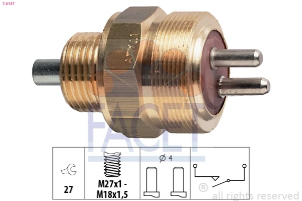 93155716 Fiat/Alfa/Lancia sensor de ativação das luzes de marcha à ré