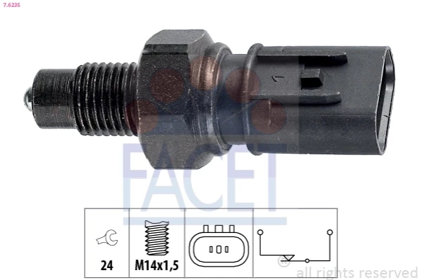 Sensor de ativação das luzes de marcha à ré para Hyundai Accent 