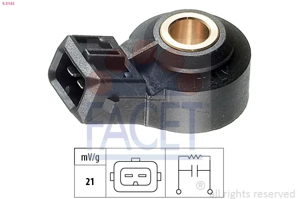 Sensor de detonação 93143 Facet