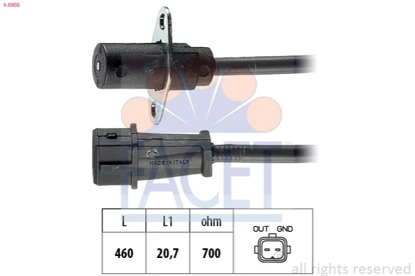 Sensor de posição (de revoluções) de cambota para Fiat Fiorino (146 Uno)
