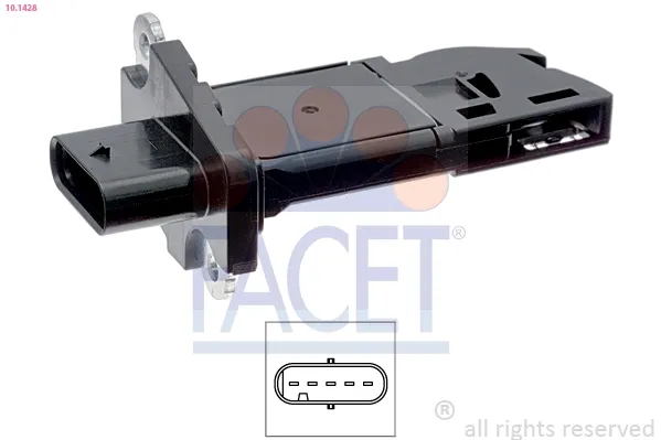 Sensor de fluxo (consumo) de ar, medidor de consumo M.A.F. - (Mass Airflow) BMW 7 F01, F02, F03, F04