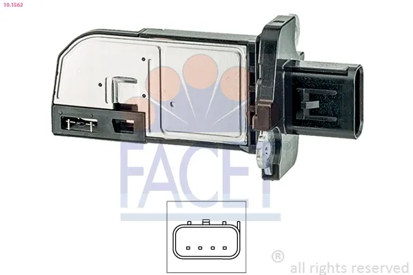 Sensor de fluxo (consumo) de ar, medidor de consumo M.A.F. - (Mass Airflow) Ford Focus IV