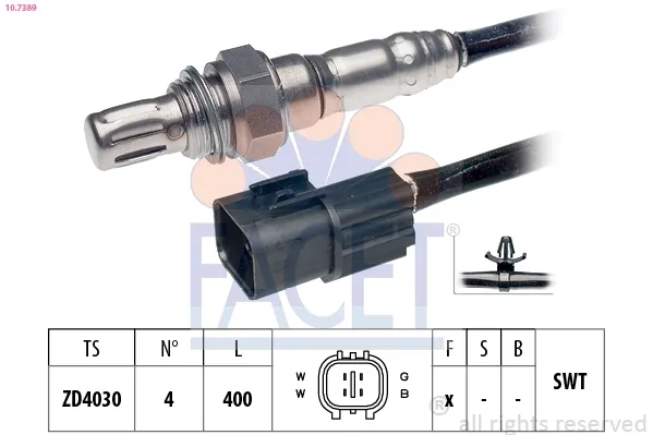 Sonda lambda, sensor de oxigênio para Mitsubishi Carisma (DA)