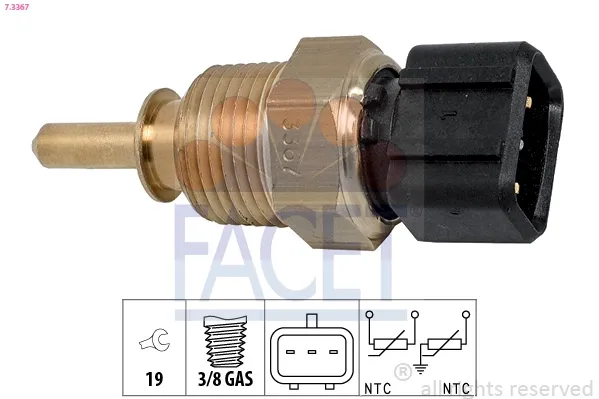Sensor de temperatura do fluido de esfriamento KIA Picanto 1 BA