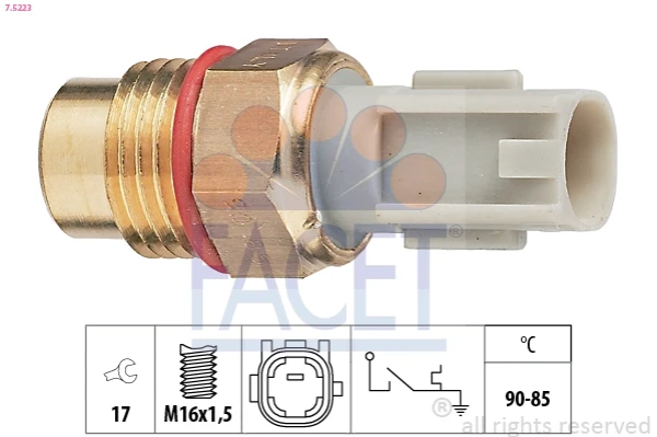 Sensor de temperatura do fluido de esfriamento para Lexus RX (U1_)