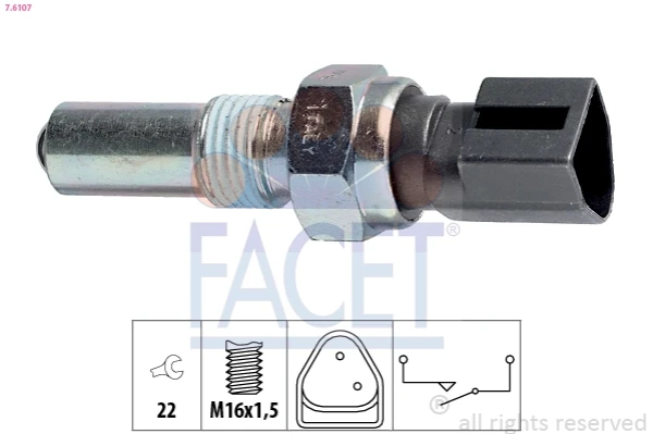 Sensor de ativação das luzes de marcha à ré para Ford Fiesta (GFJ)