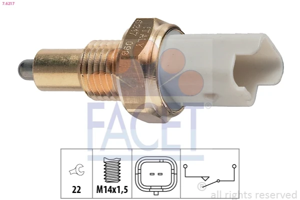Sensor de ativação das luzes de marcha à ré para Peugeot 206 (T3E)