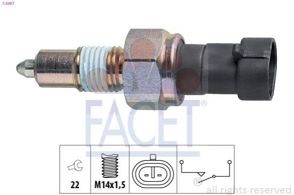 Sensor de ativação das luzes de marcha à ré para Fiat Tipo (356)