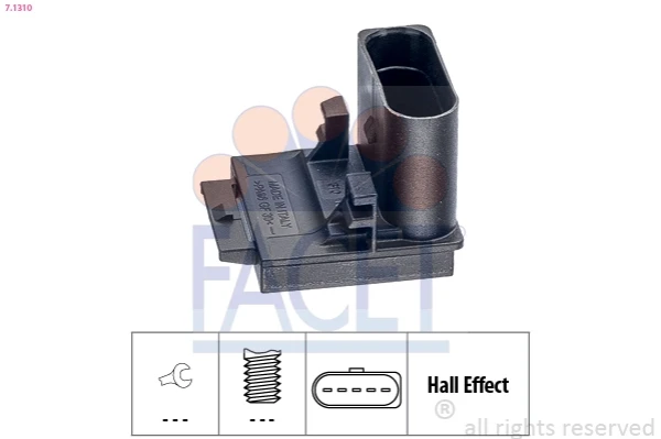 Sensor de efeito Hall para Volkswagen Passat (B6, 3C2)