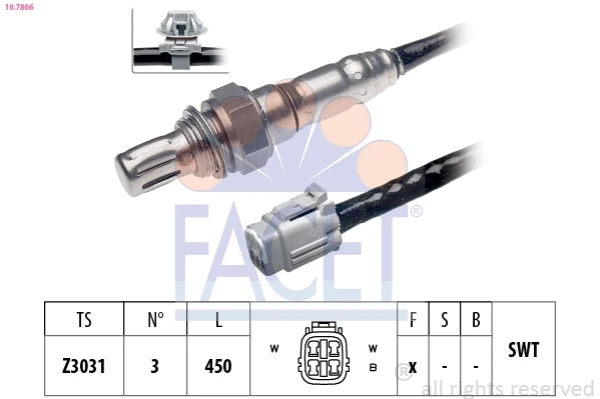 Sonda lambda, sensor de oxigênio para Subaru Legacy (BE, BH)