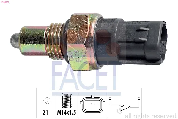 Sensor de ativação das luzes de marcha à ré 3761076G10 Subaru