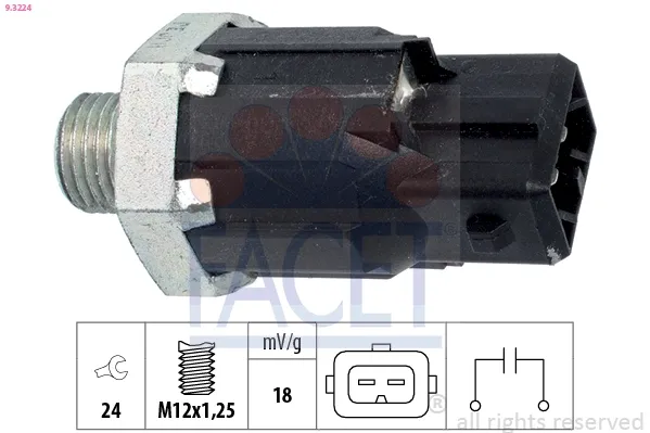 Sensor de detonação 93224 Facet