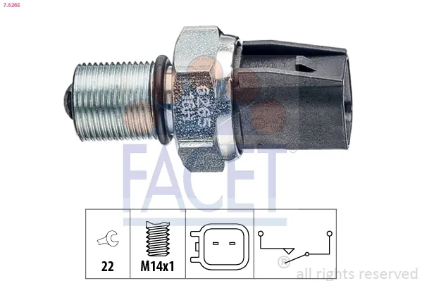 Sensor de ativação das luzes de marcha à ré U6A117640 Mazda