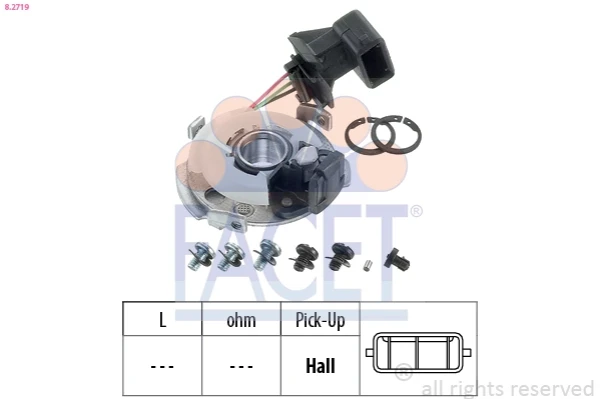 Sensor de efeito Hall para Audi 80 (81, 85, B2)
