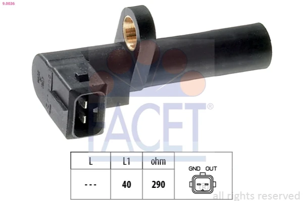 Sensor de posição (de revoluções) de cambota para Ford Sierra (GBC,GBG)