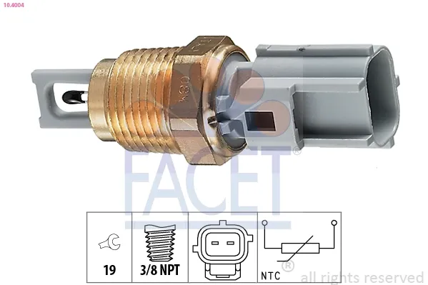 Sensor de temperatura da mistura de ar 104004 Facet