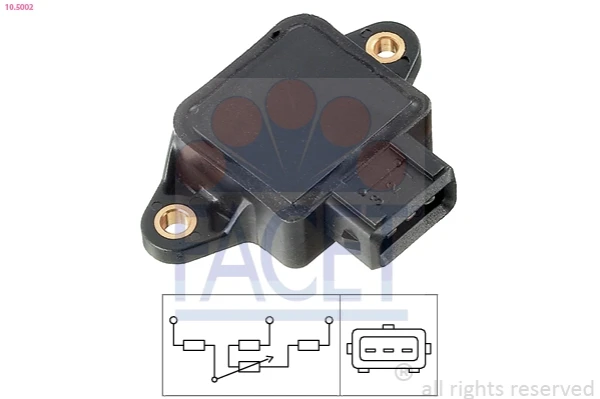 Sensor de posição da válvula de borboleta (potenciômetro) para Toyota Carina (T19)