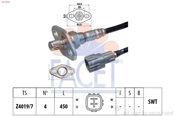 Sonda lambda, sensor de oxigênio até o catalisador para Toyota 4 Runner (N130)