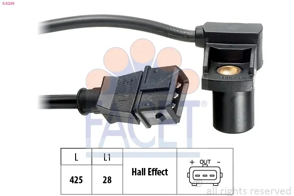 Sensor de posição da árvore distribuidora 60816861 Fiat/Alfa/Lancia