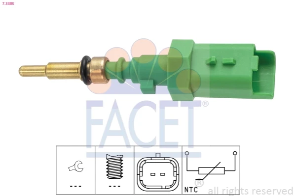 Sensor de temperatura do fluido de esfriamento para Citroen Berlingo (K9)
