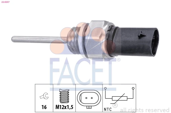 Sensor de temperatura da mistura de ar para Seat Ibiza (KJ1, KJG)