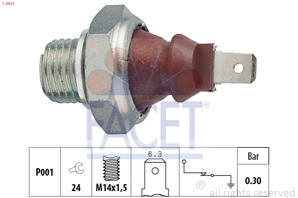 Sensor de pressão de óleo para Opel Kadett (35, 36, 45, 46)