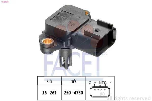 Sensor de pressão de supercompressão 103076 Facet